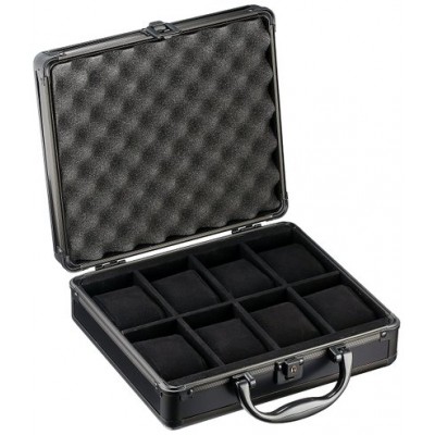 Black 8 Watch Aluminum Storage Packaging Case Box