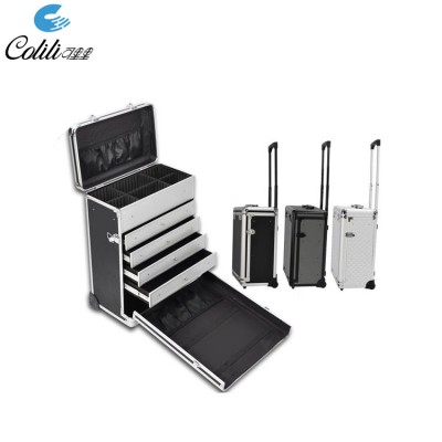 MLD-TC259 Professional manufacturing superior makeup high quality aluminum trolley luggage case