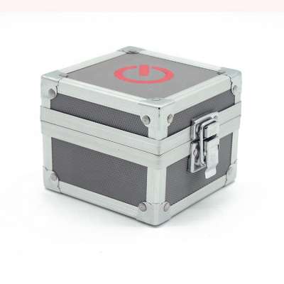 Mini custom logo strap storage aluminum watch box