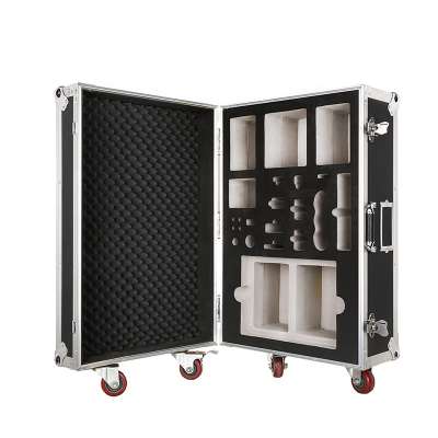 Wheeled Aluminum ABS Pilot Instrument Tool Trolley Case with Foam